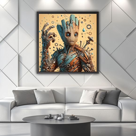 Tableau pop art - Metal Groot