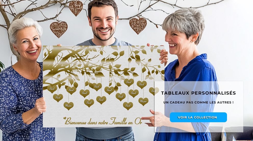 Tableaux personnalisés en cadeau