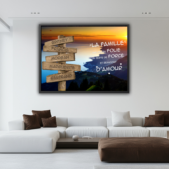 Tableau  personnalisé Famille Lac : Tableau  personnalisé Famille Lac