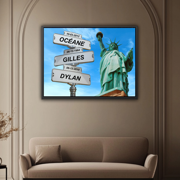 Tableau personnalisé Intersection New York : Tableau personnalisé Intersection New York