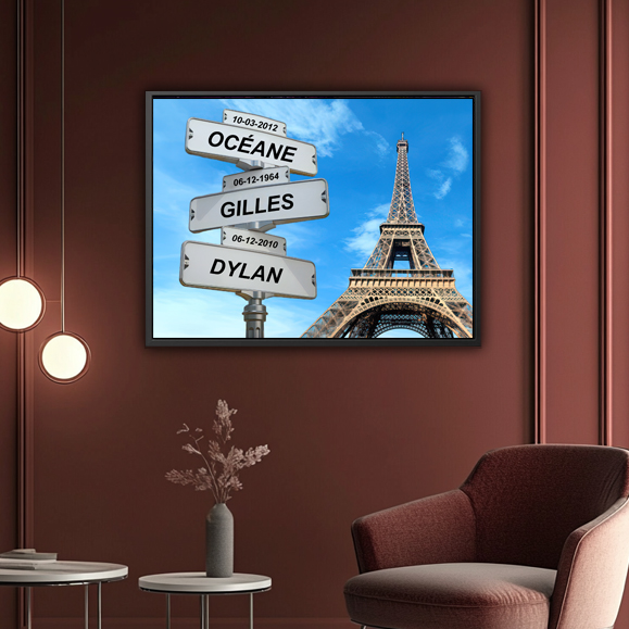Tableau personnalisé Intersection Paris : Tableau personnalisé Intersection Paris