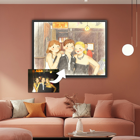 Tableau Personnalisé Style Livre Enfant