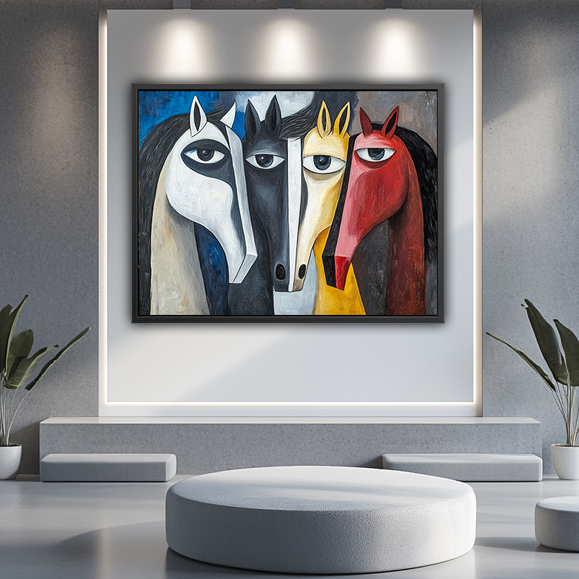 Picasso Cubic Horses