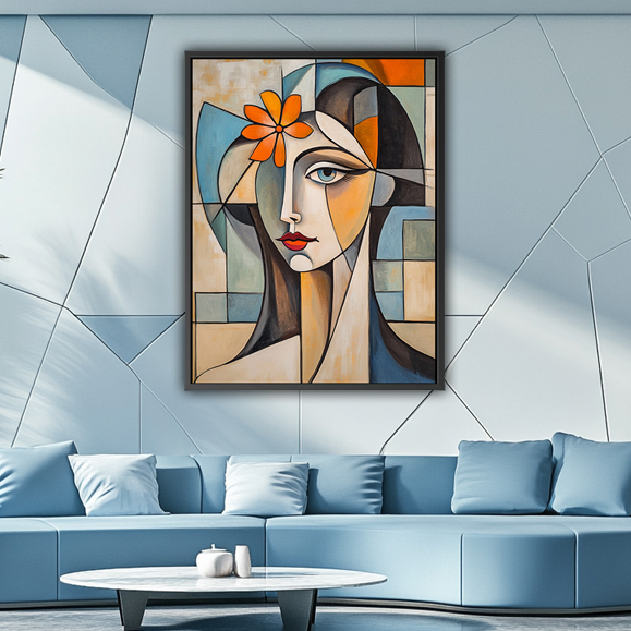 Tableau pop art - Picasso Fleure De Femme