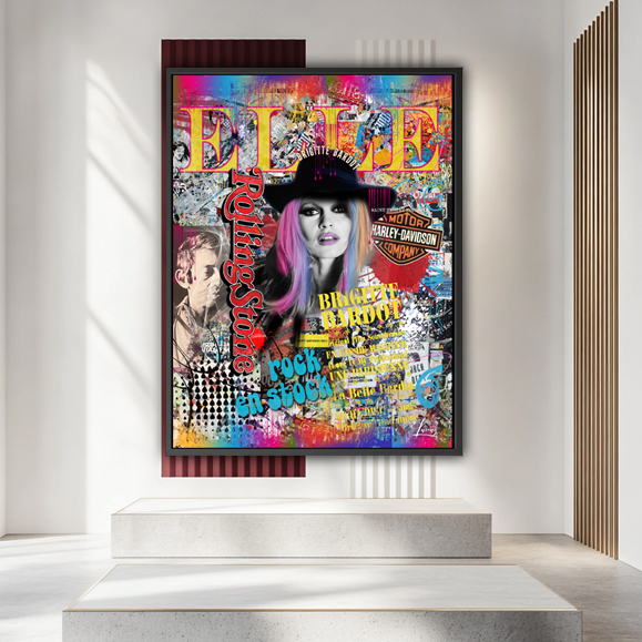 Tableau pop art - Tableau Pop Art Brigitte Bardot