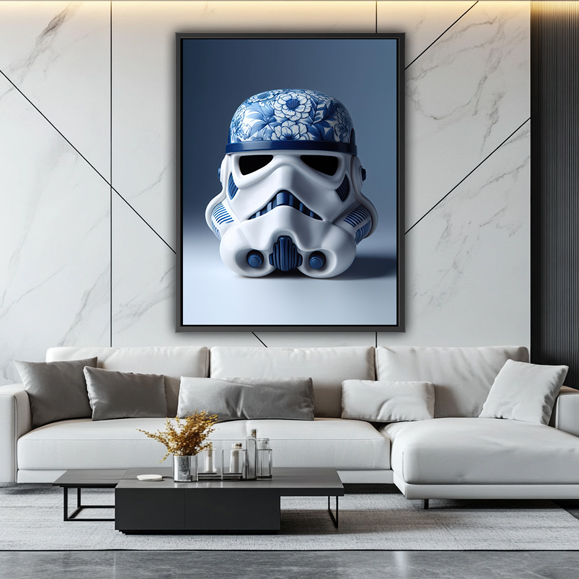 Tableau pop art - Stormtrooper Porcelaine