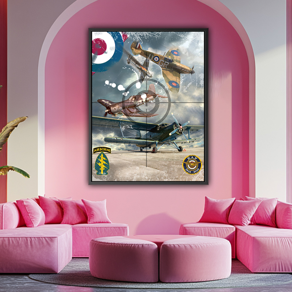 Tableau pop art - Royal Aircraft