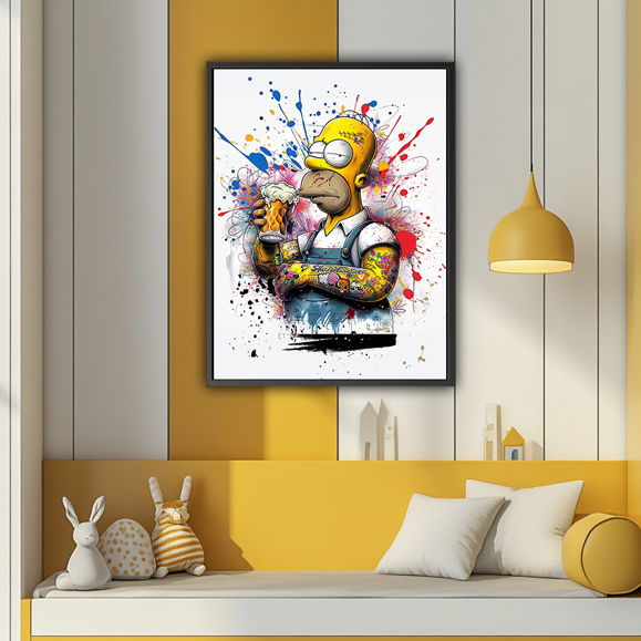 Tableau pop art - Simpson 