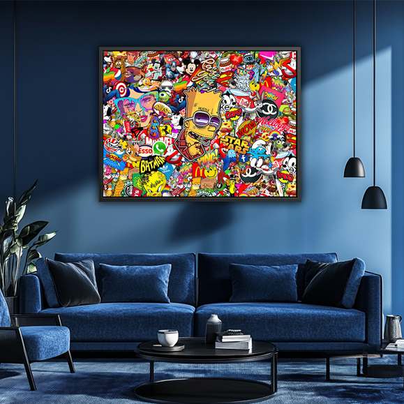 Tableau pop art - Simpson Art