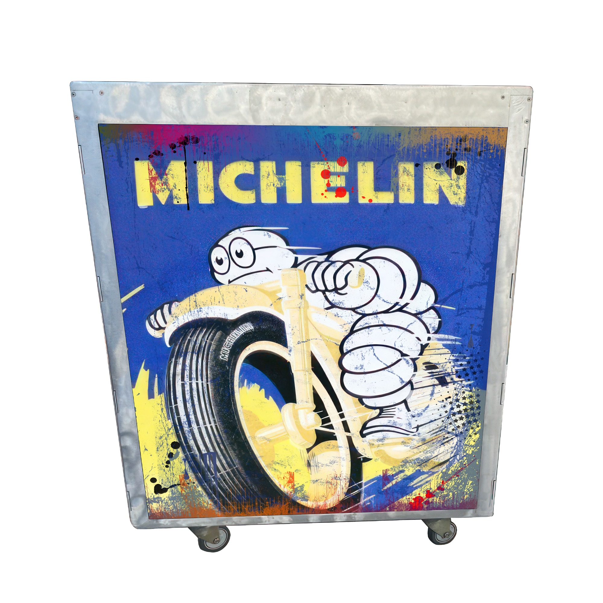 Trolley pop art - Trolley Michelin moto vintage