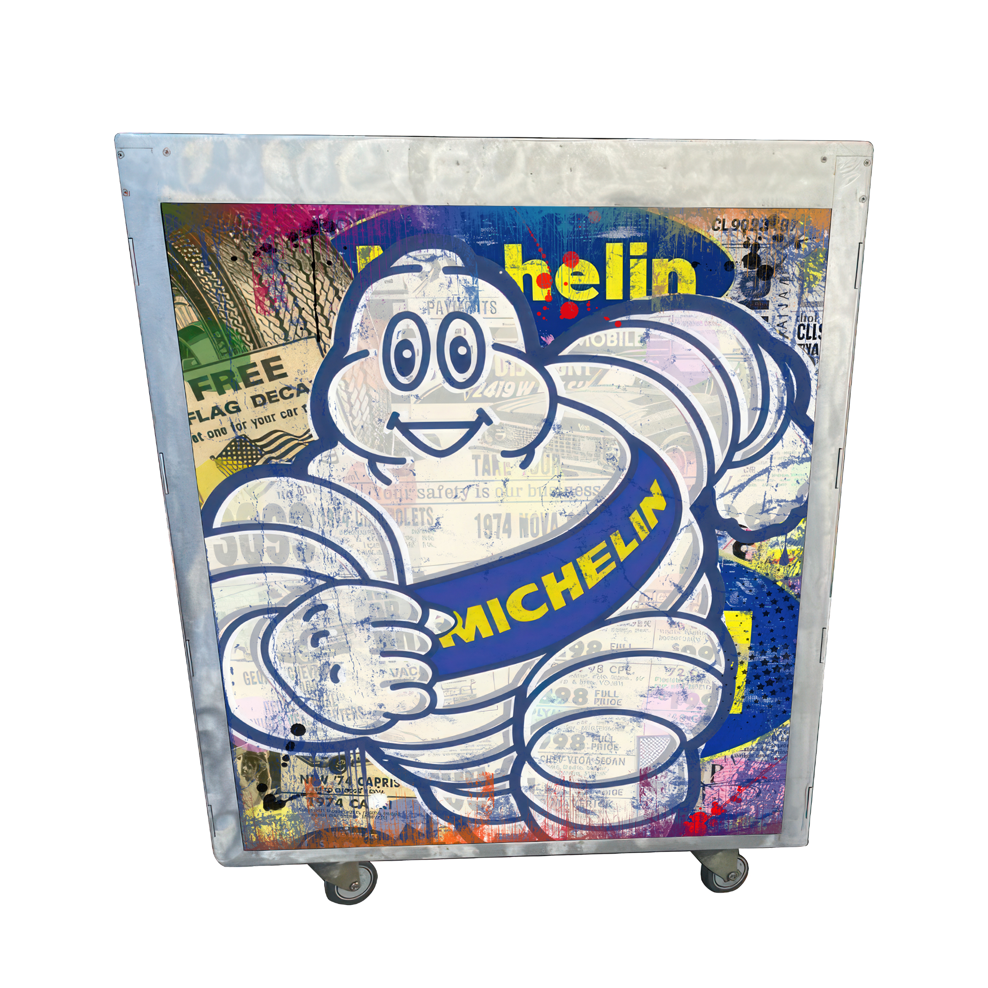 Trolley pop art - Trolley Michelin pneu