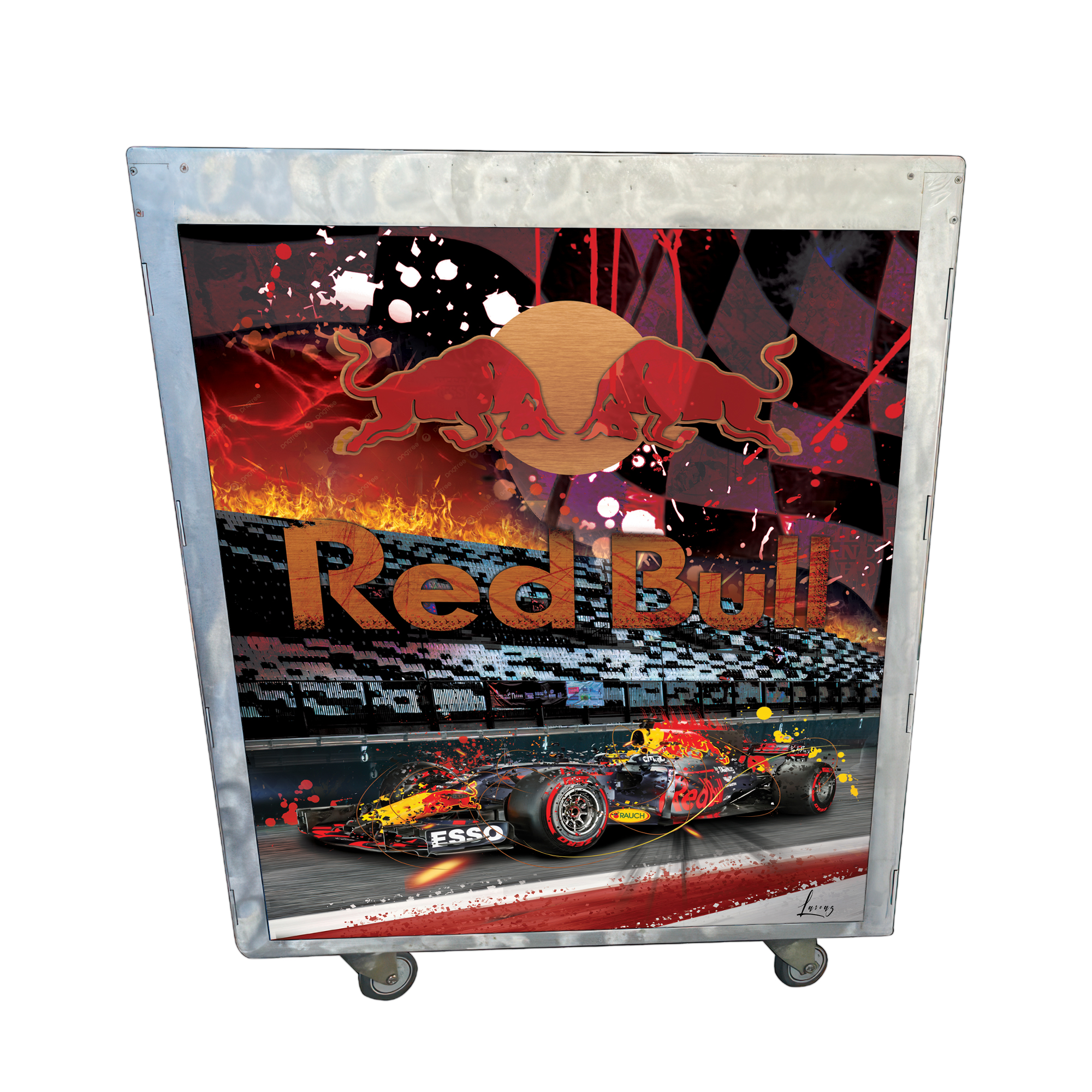 Trolley pop art - Trolley Redbull